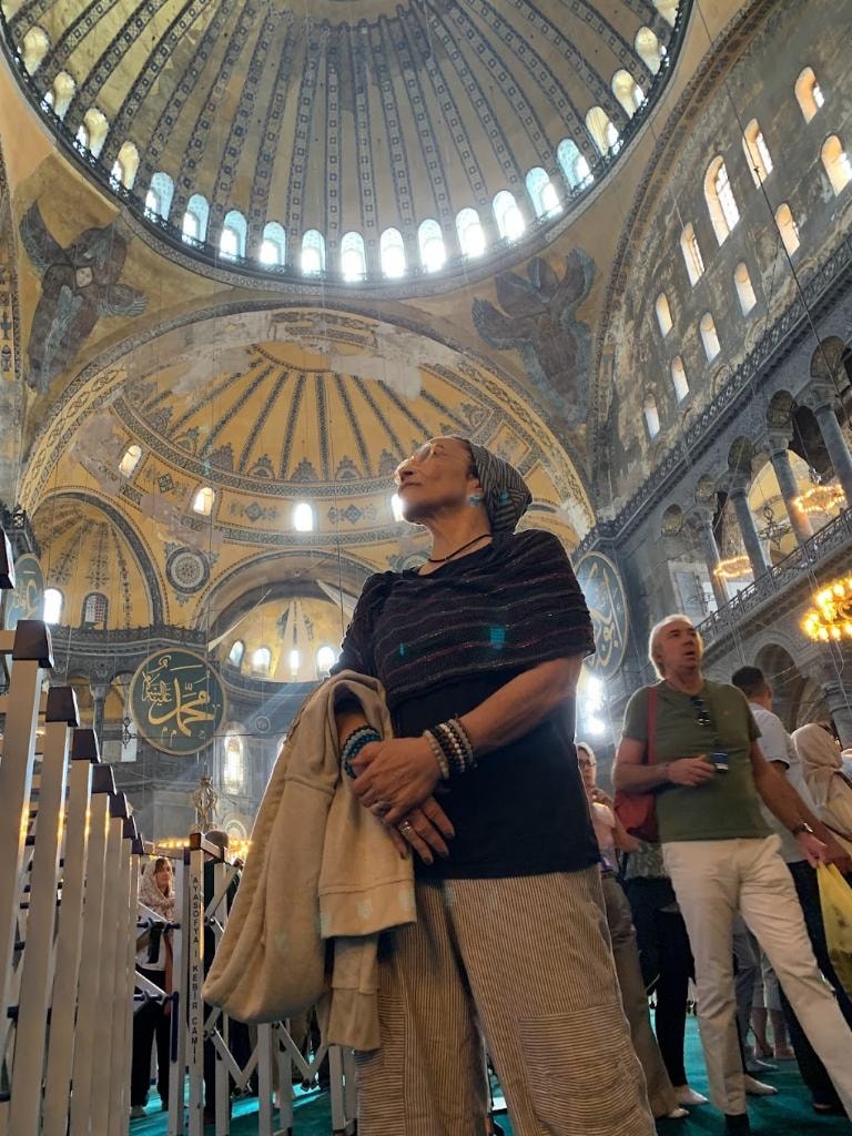 GypsyFay inside the Hagia Sophia in Istanbul
